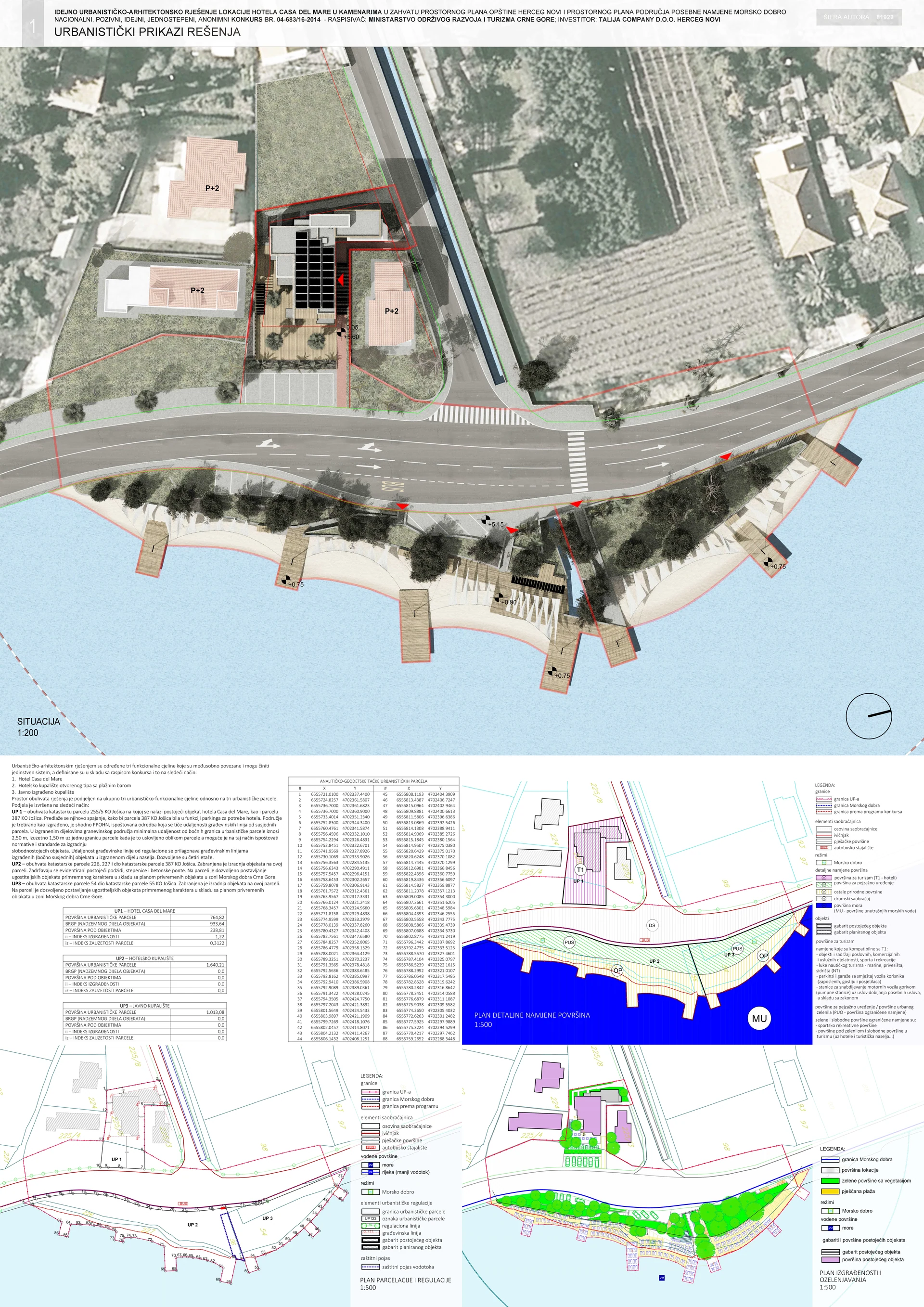 Competition board — site, landscape and analysis