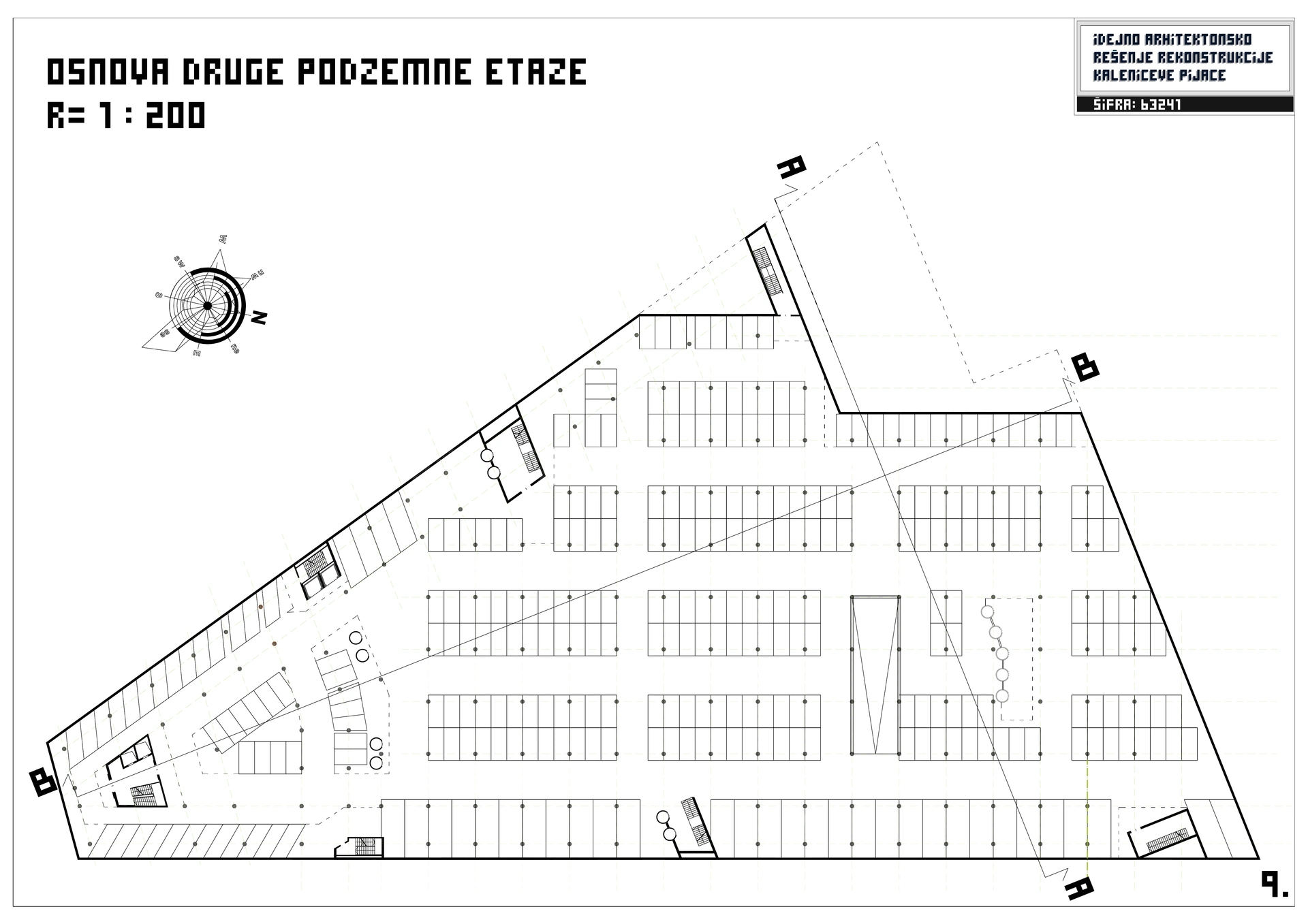 Kalenic Green Market — second basement plan