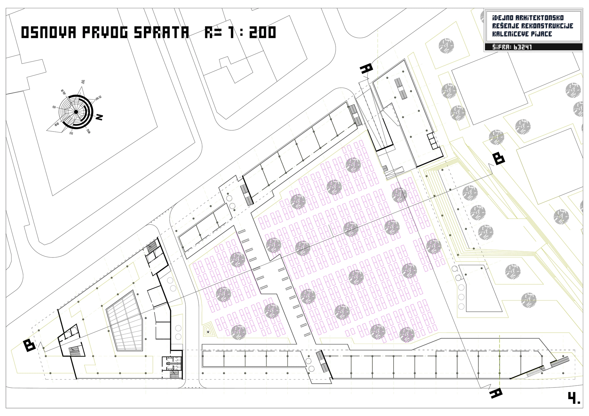Kalenic Green Market — first-floor plan