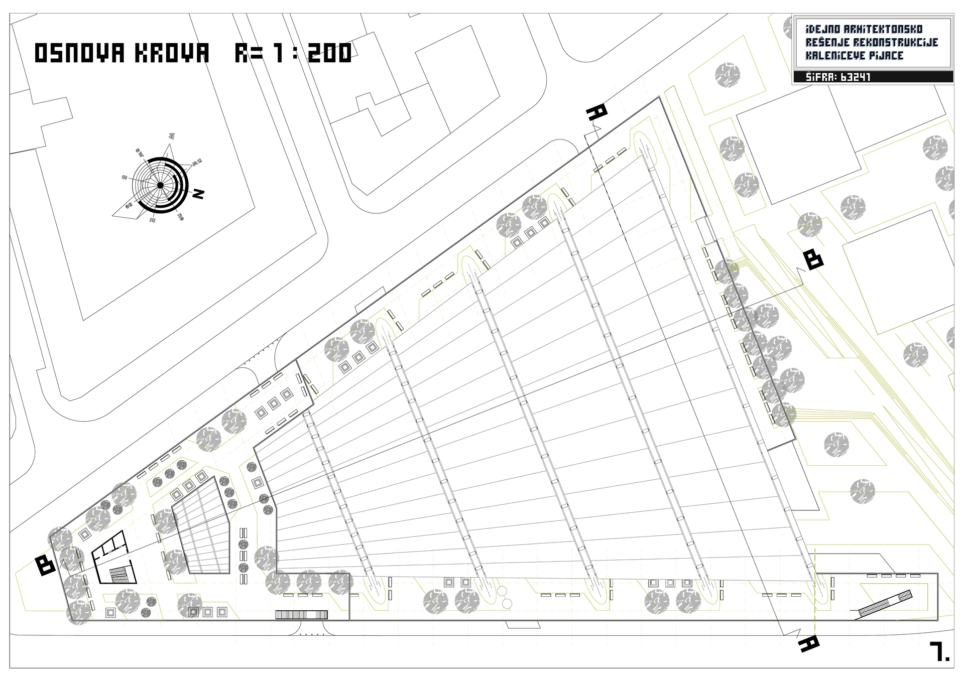 Kalenic Green Market — roof plan