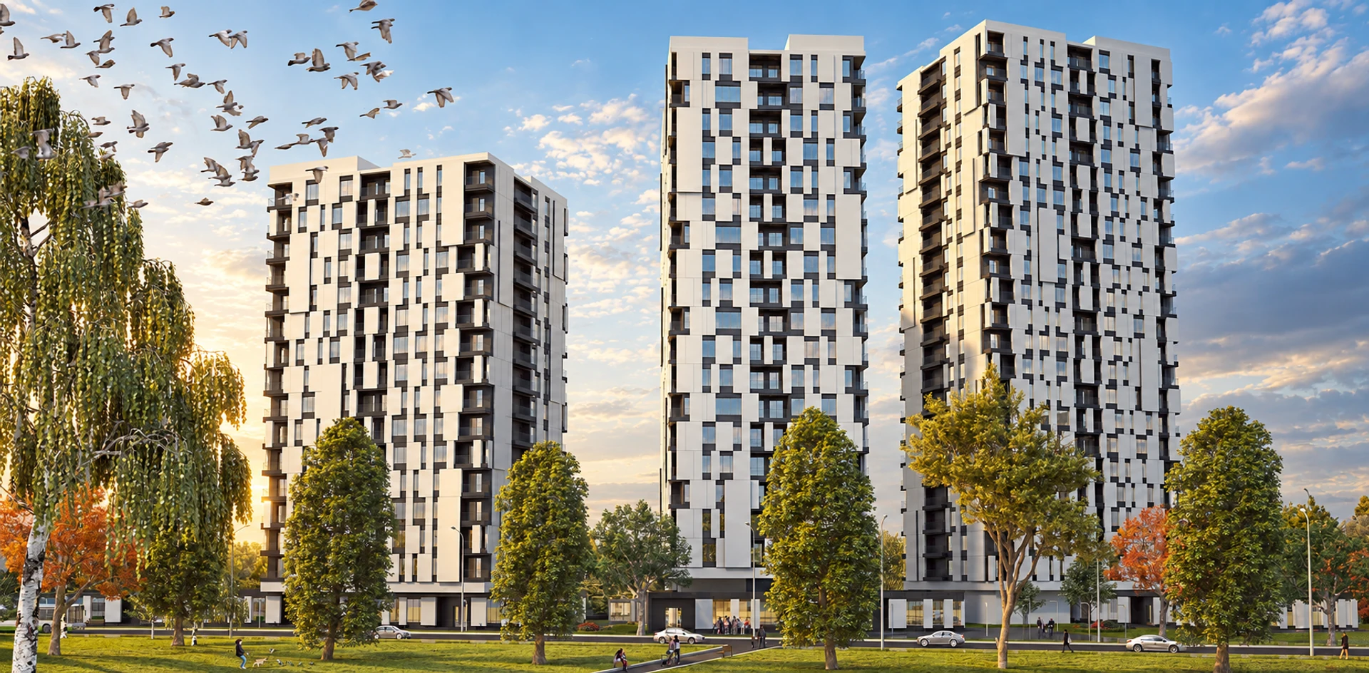 Kastanaevskaya Towers — design visualisation 04