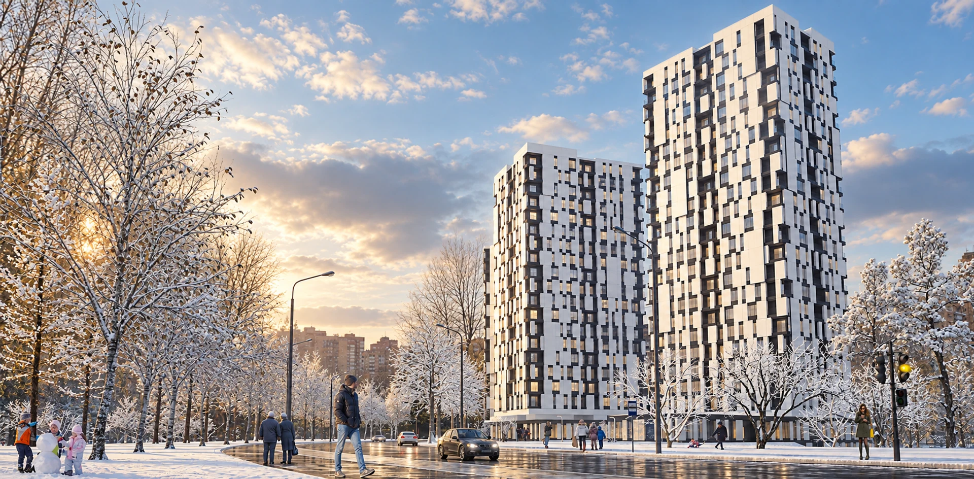 Kastanaevskaya Towers — design visualisation 05