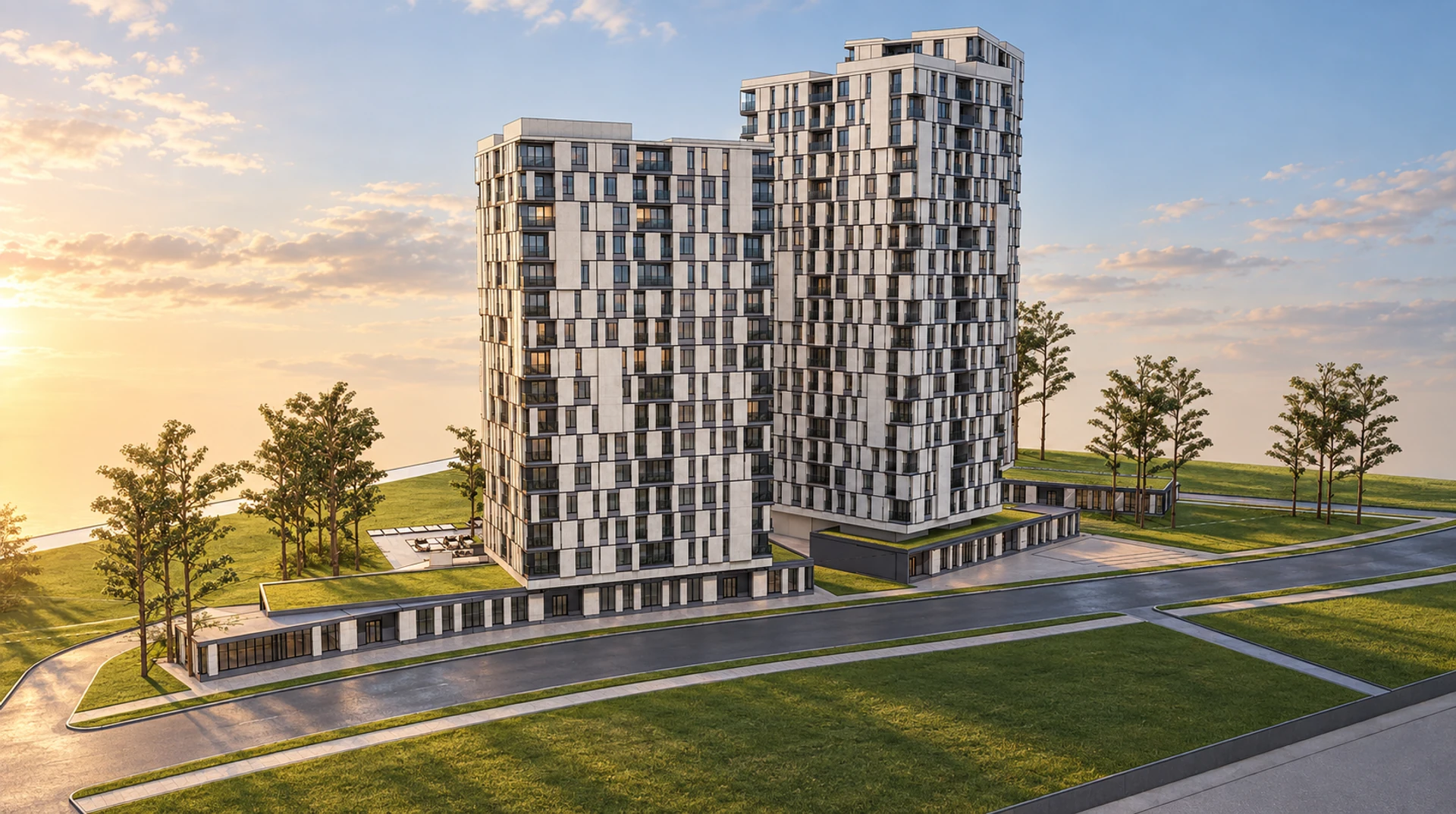 Kastanaevskaya Towers — design visualisation 06