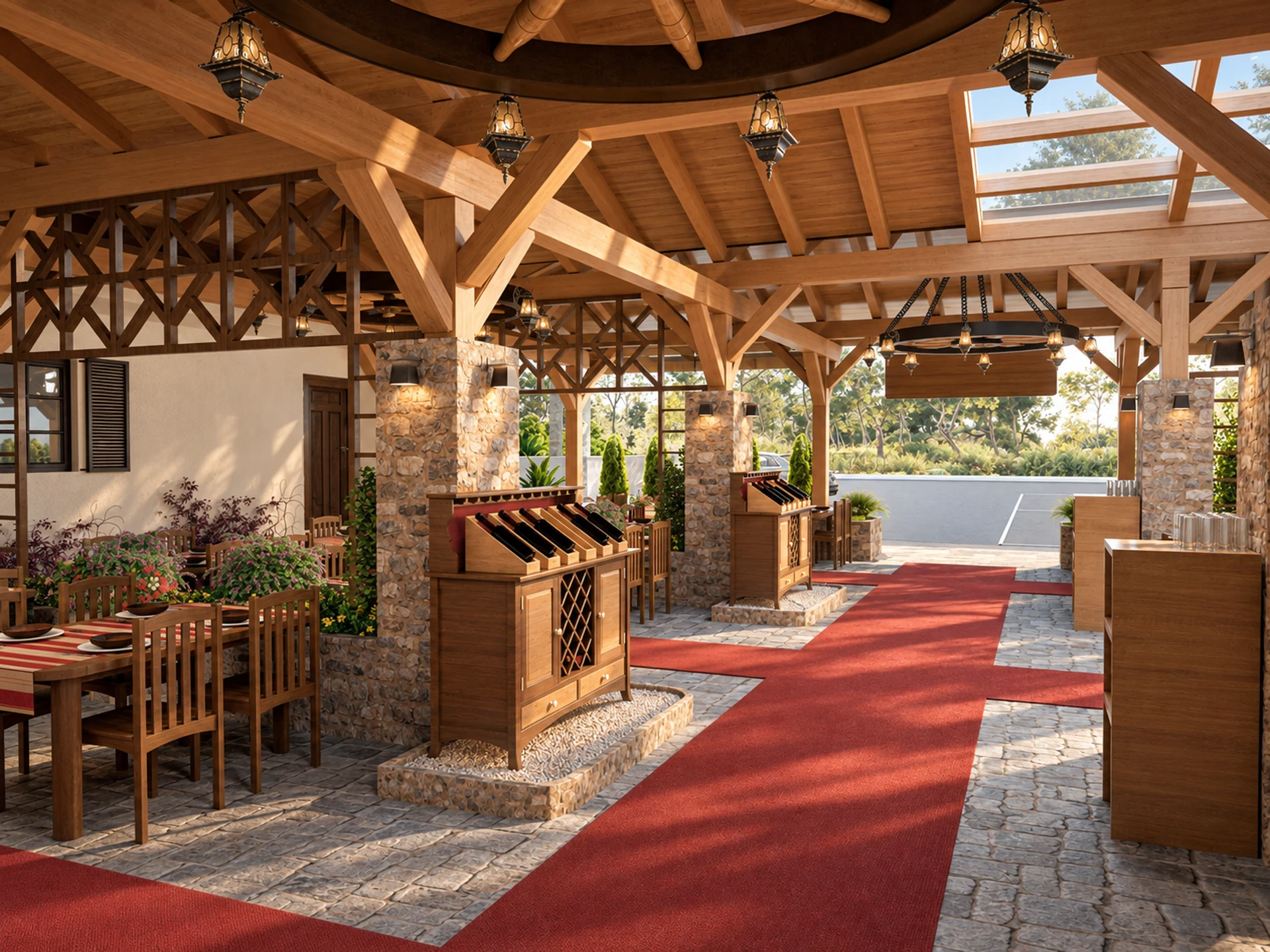 Konak Restaurant Garden — design visualisation 06