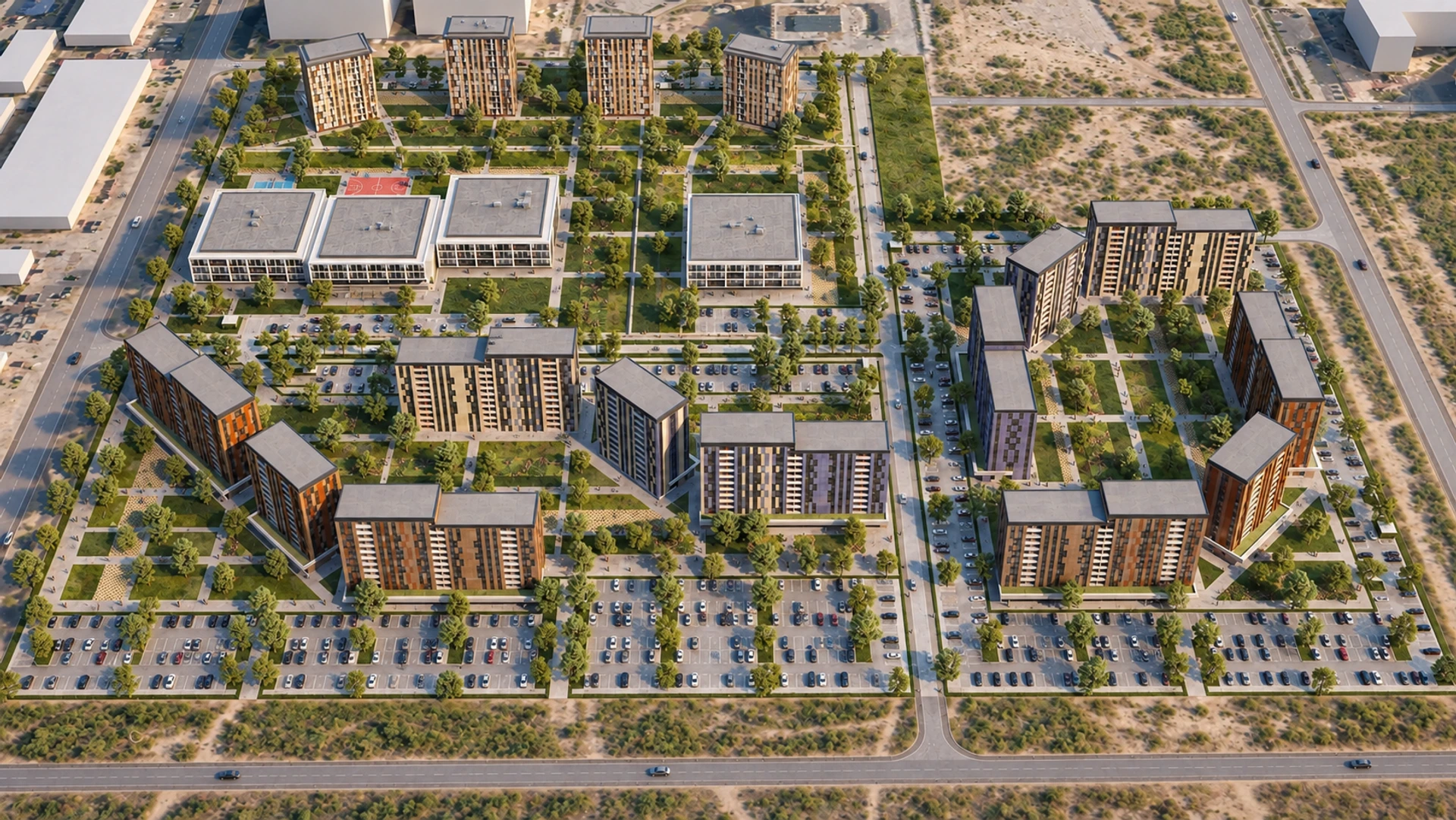 Novy Urengoy Residential Quarter — design visualisation 02