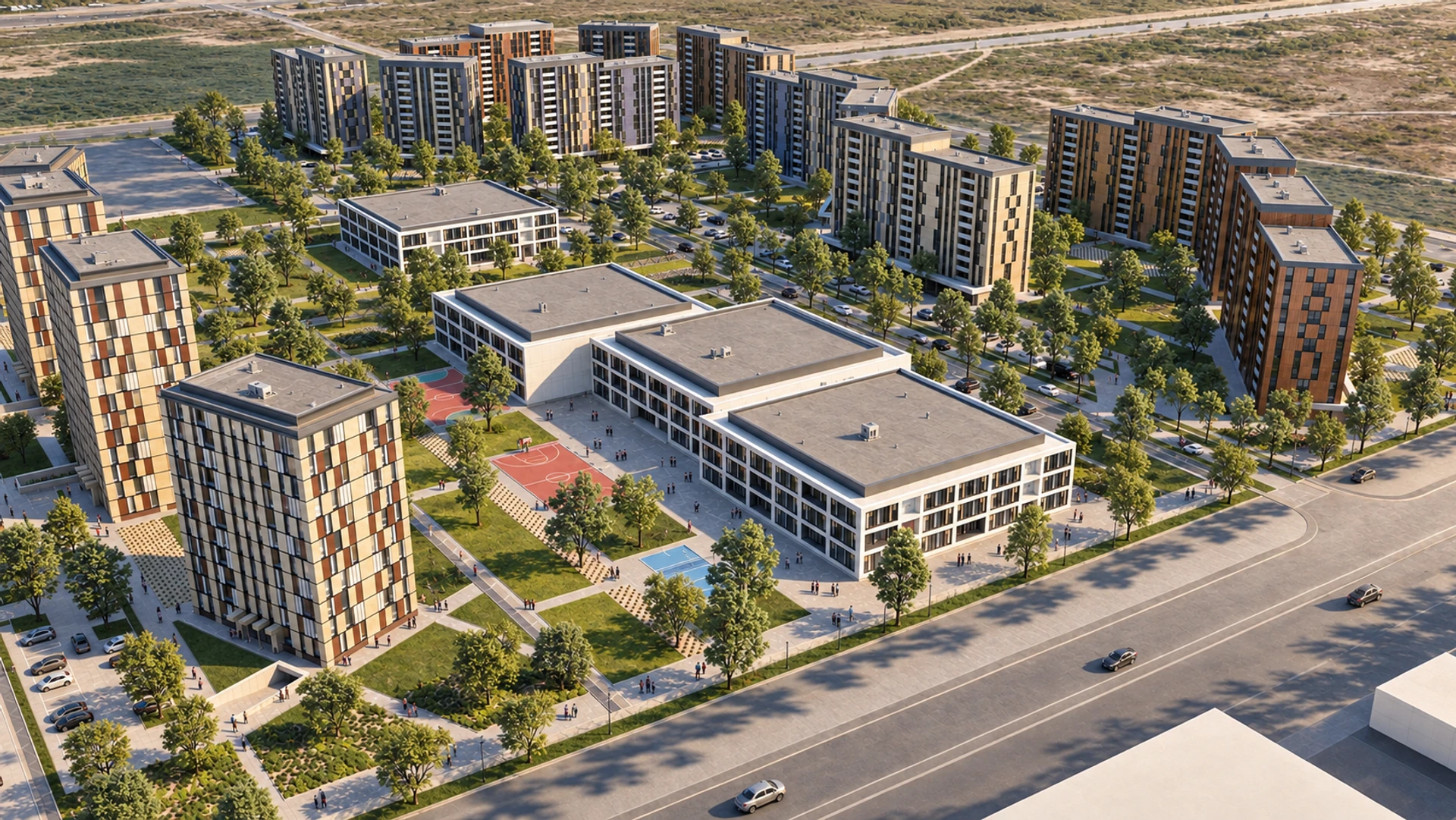 Novy Urengoy Residential Quarter — design visualisation 04