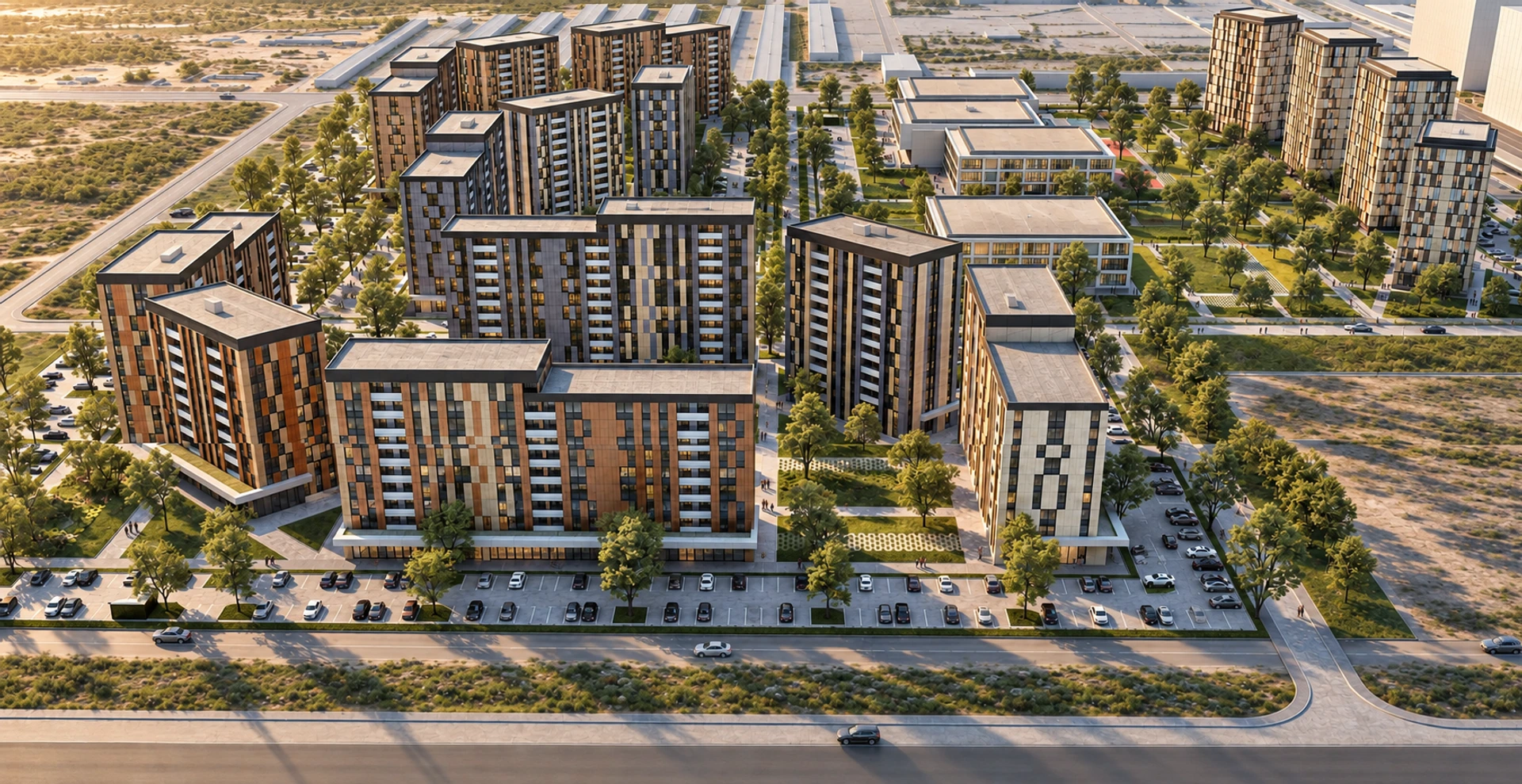 Novy Urengoy Residential Quarter — design visualisation 05