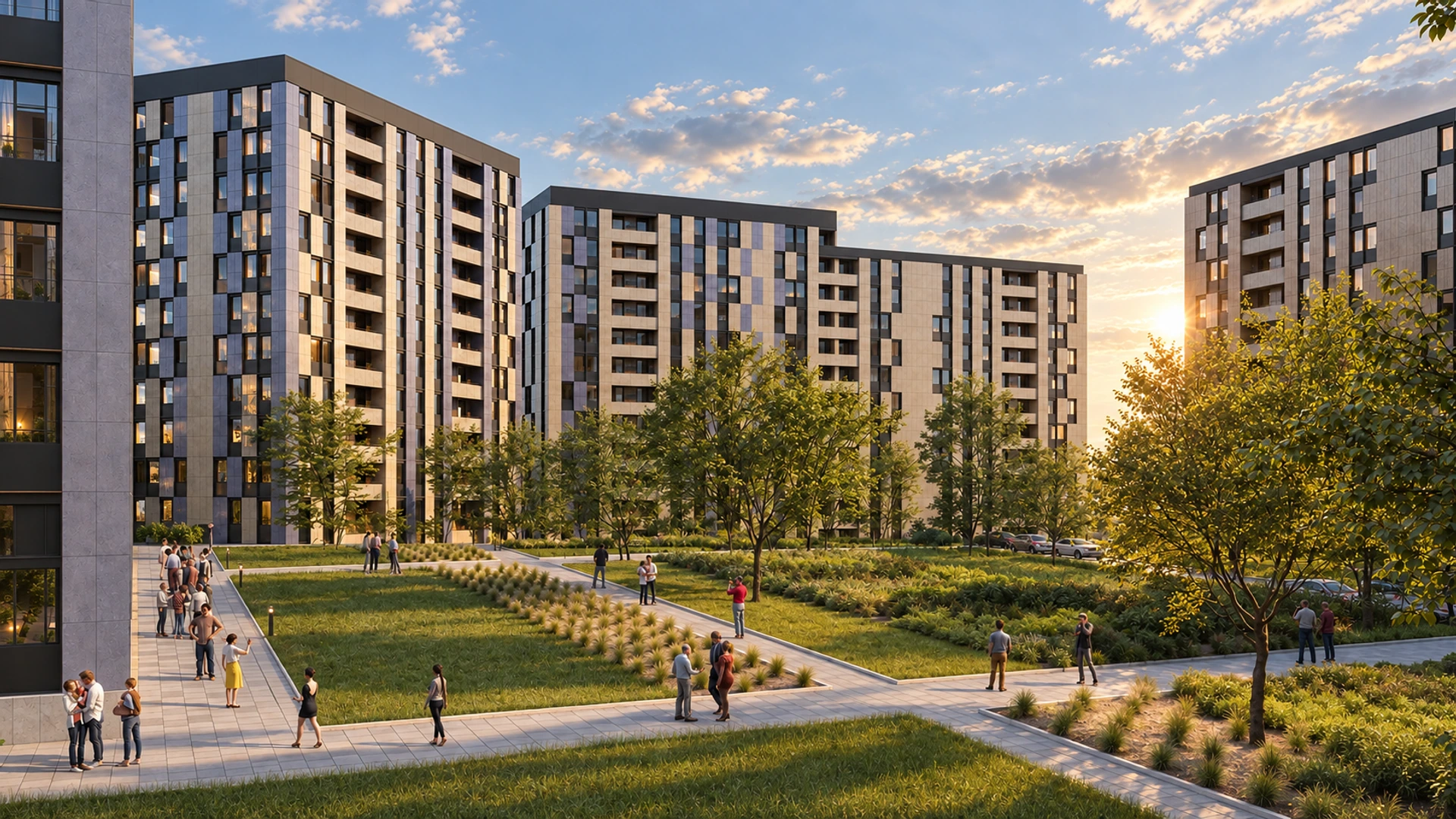 Novy Urengoy Residential Quarter — design visualisation 06