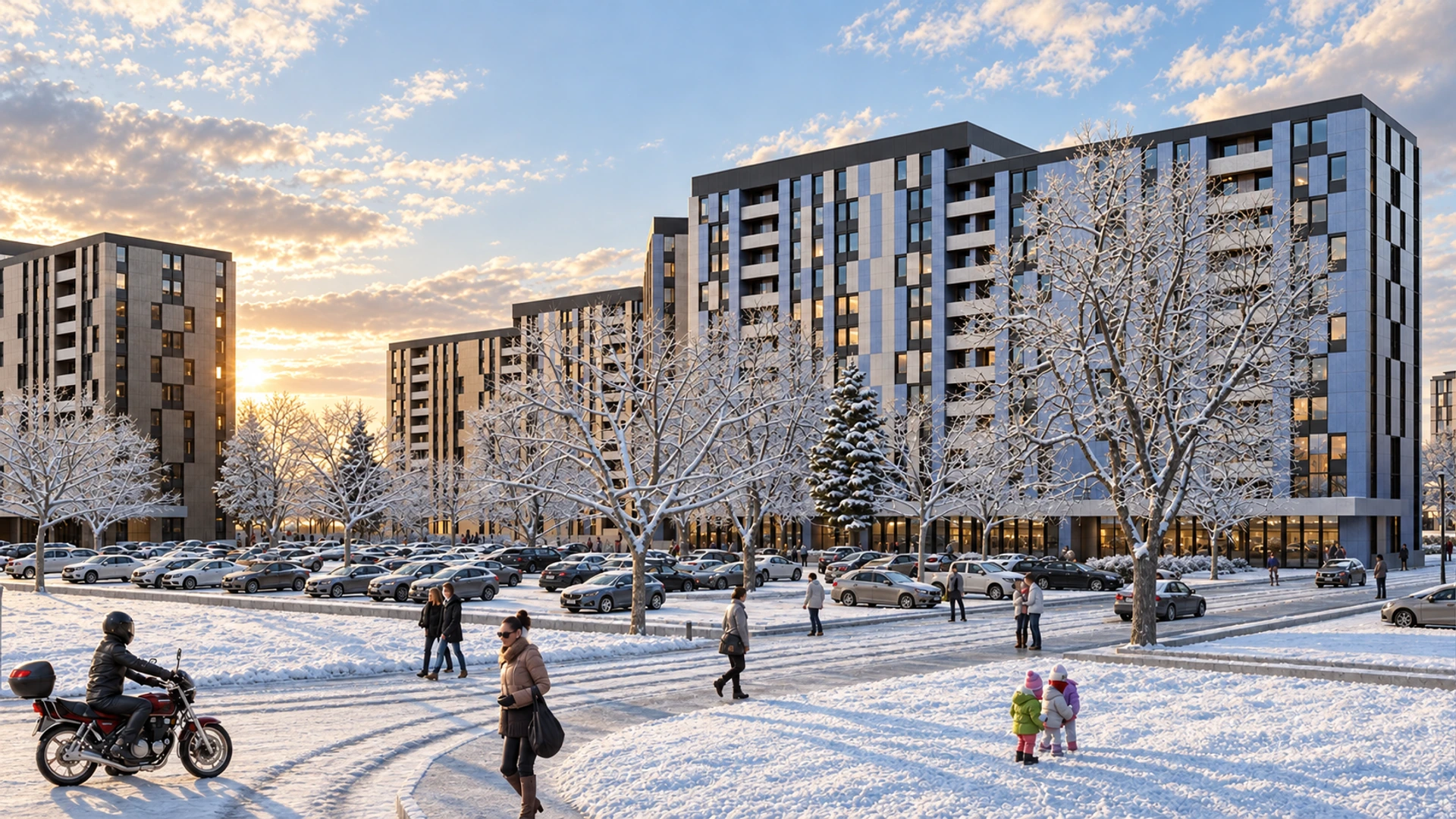 Novy Urengoy Residential Quarter — design visualisation 09