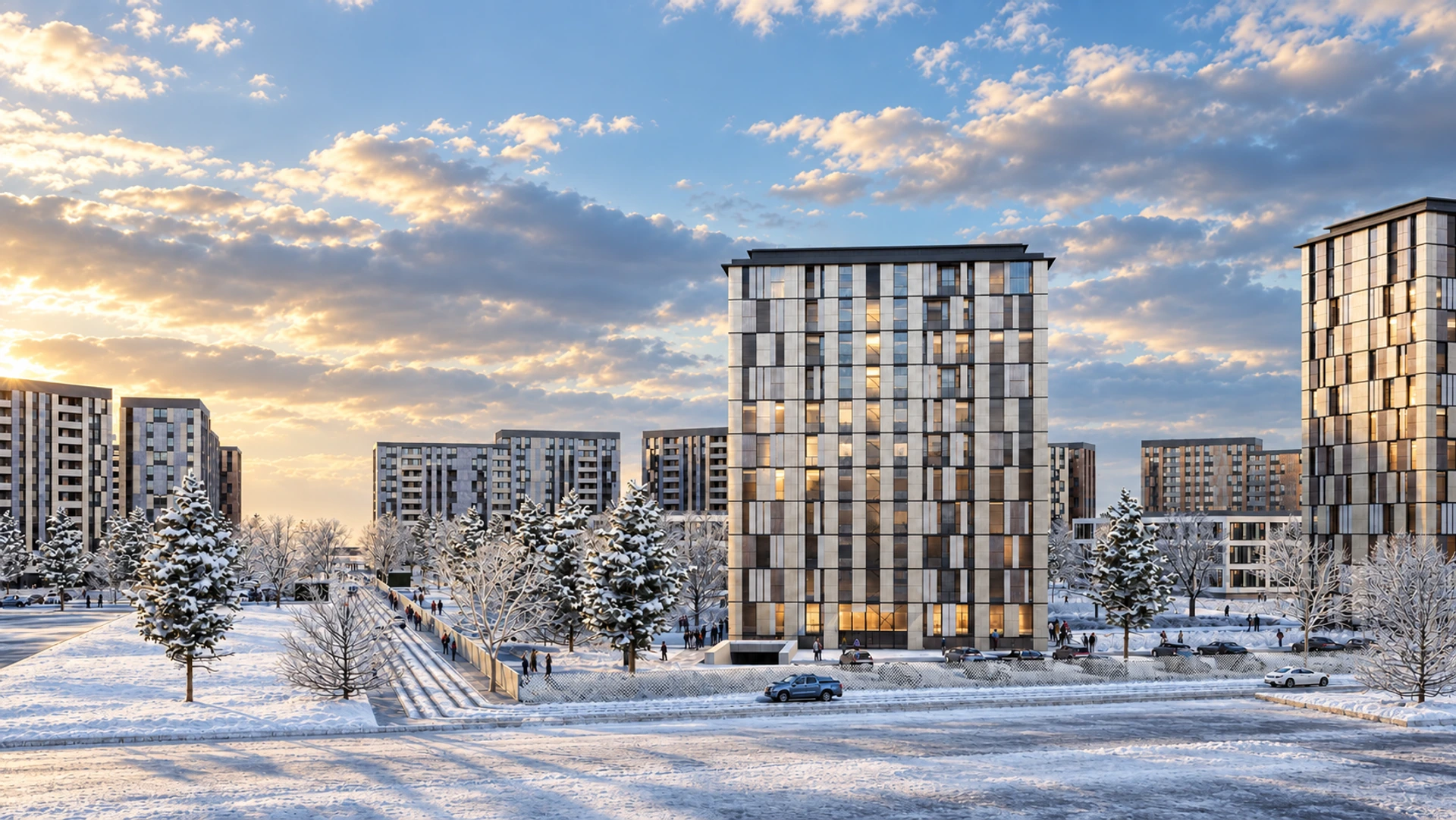 Novy Urengoy Residential Quarter — design visualisation 10