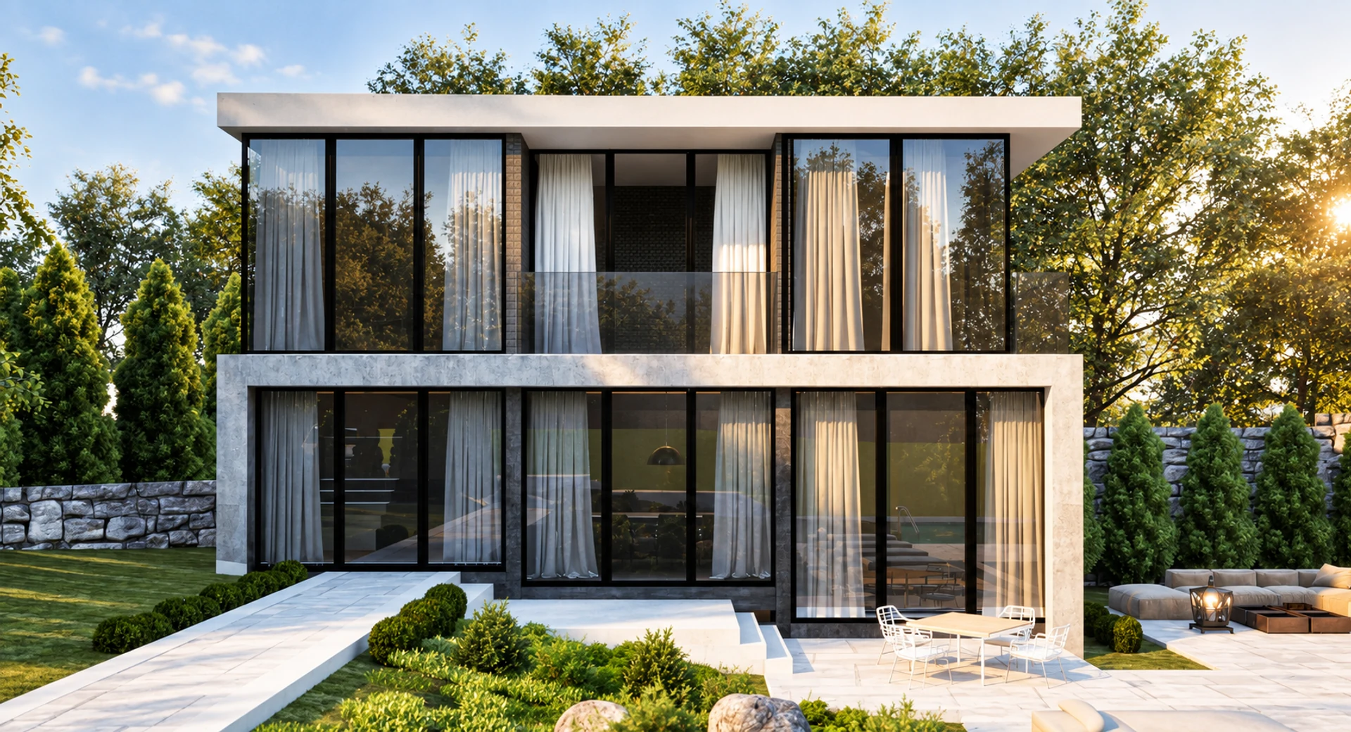 Garden façade — design visualisation