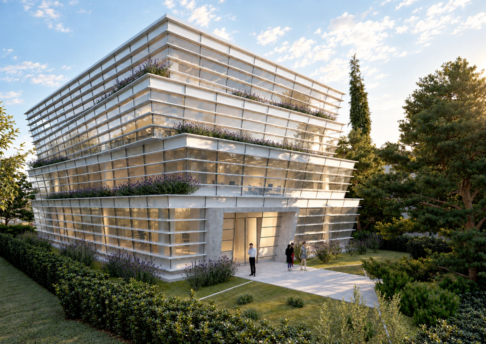 State Audit Institution of Montenegro — Garden facade