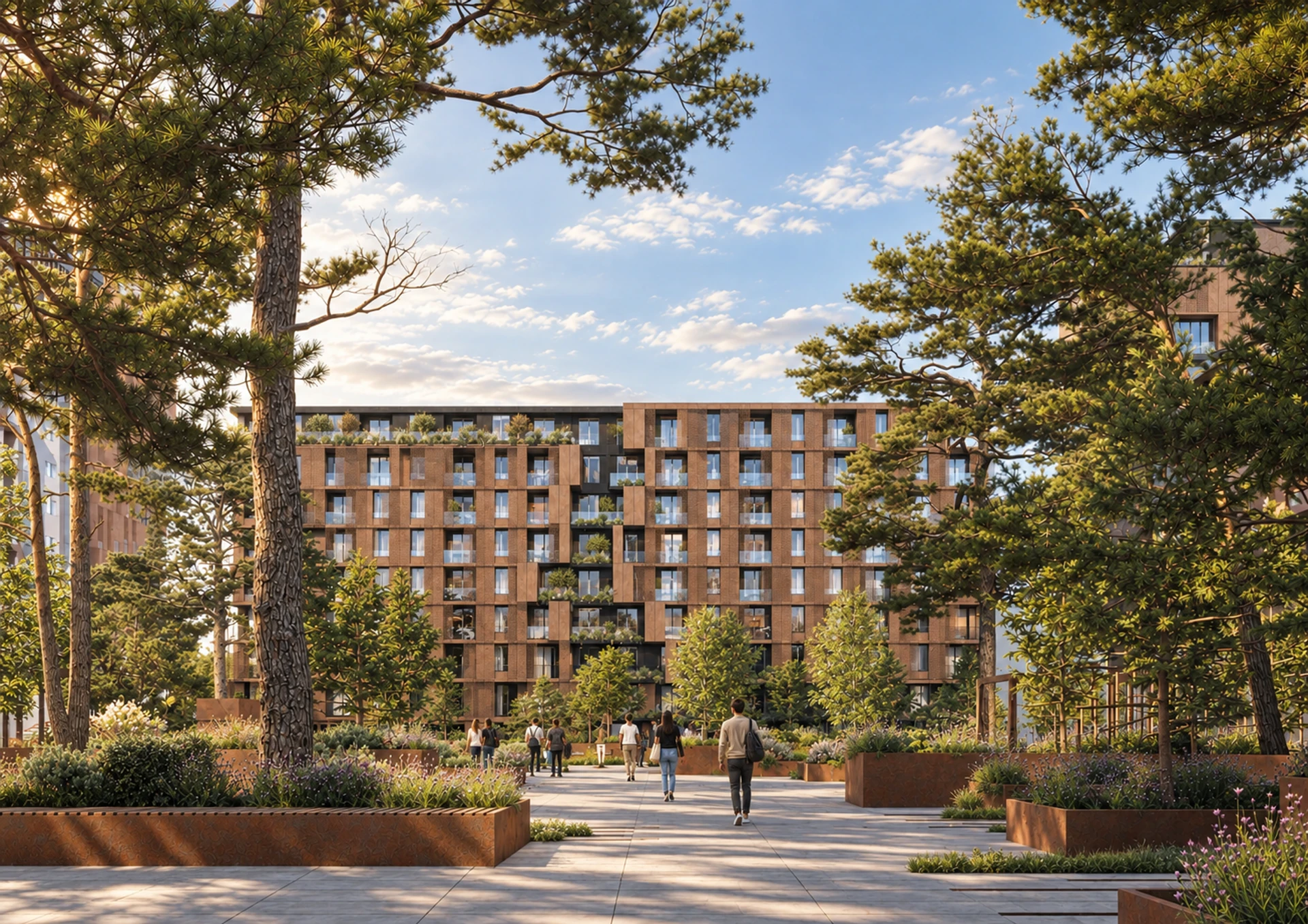University City, Podgorica — Residential courtyard