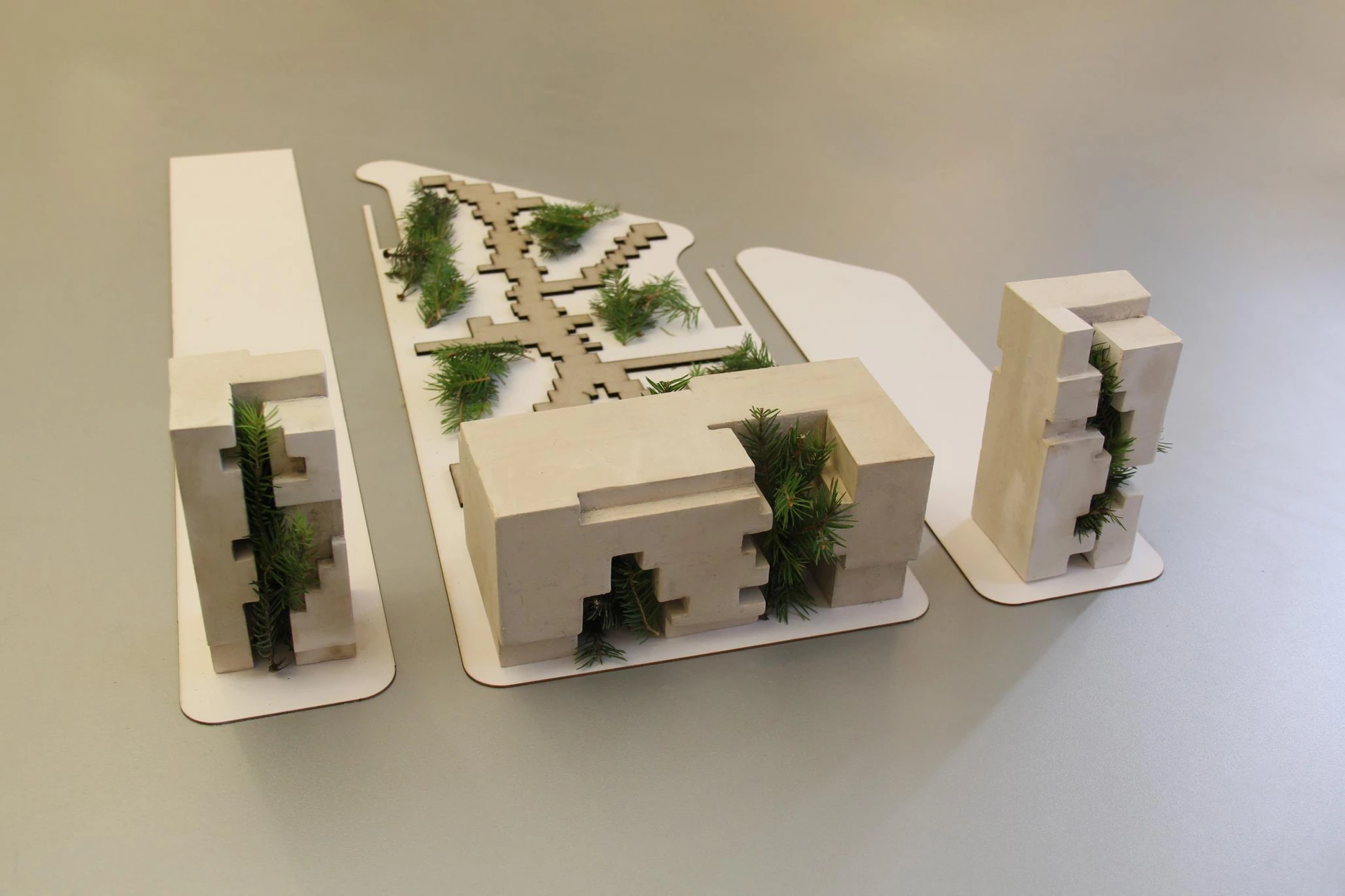 University City, Podgorica — Physical model — aerial view