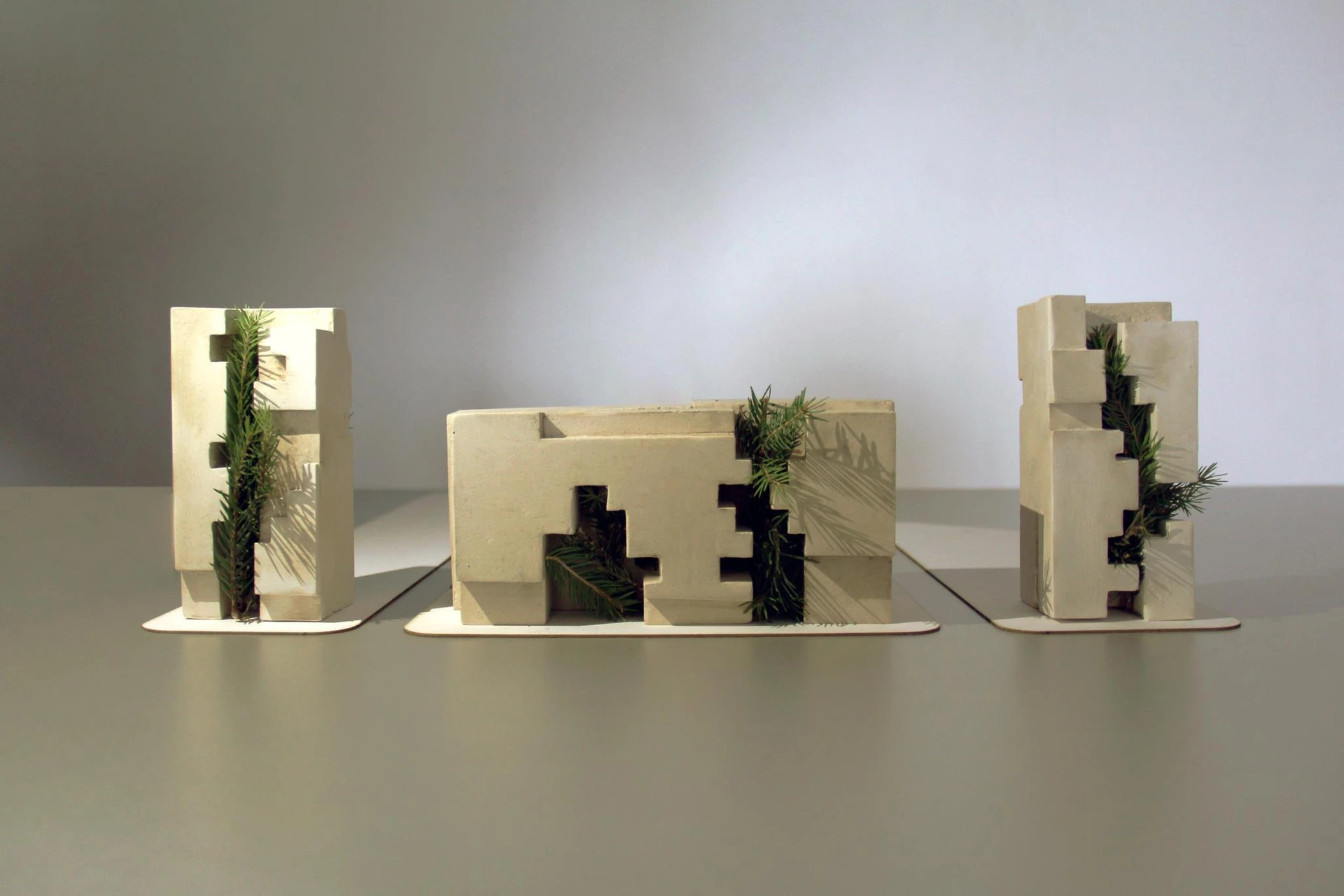 University City, Podgorica — Physical model — street elevation